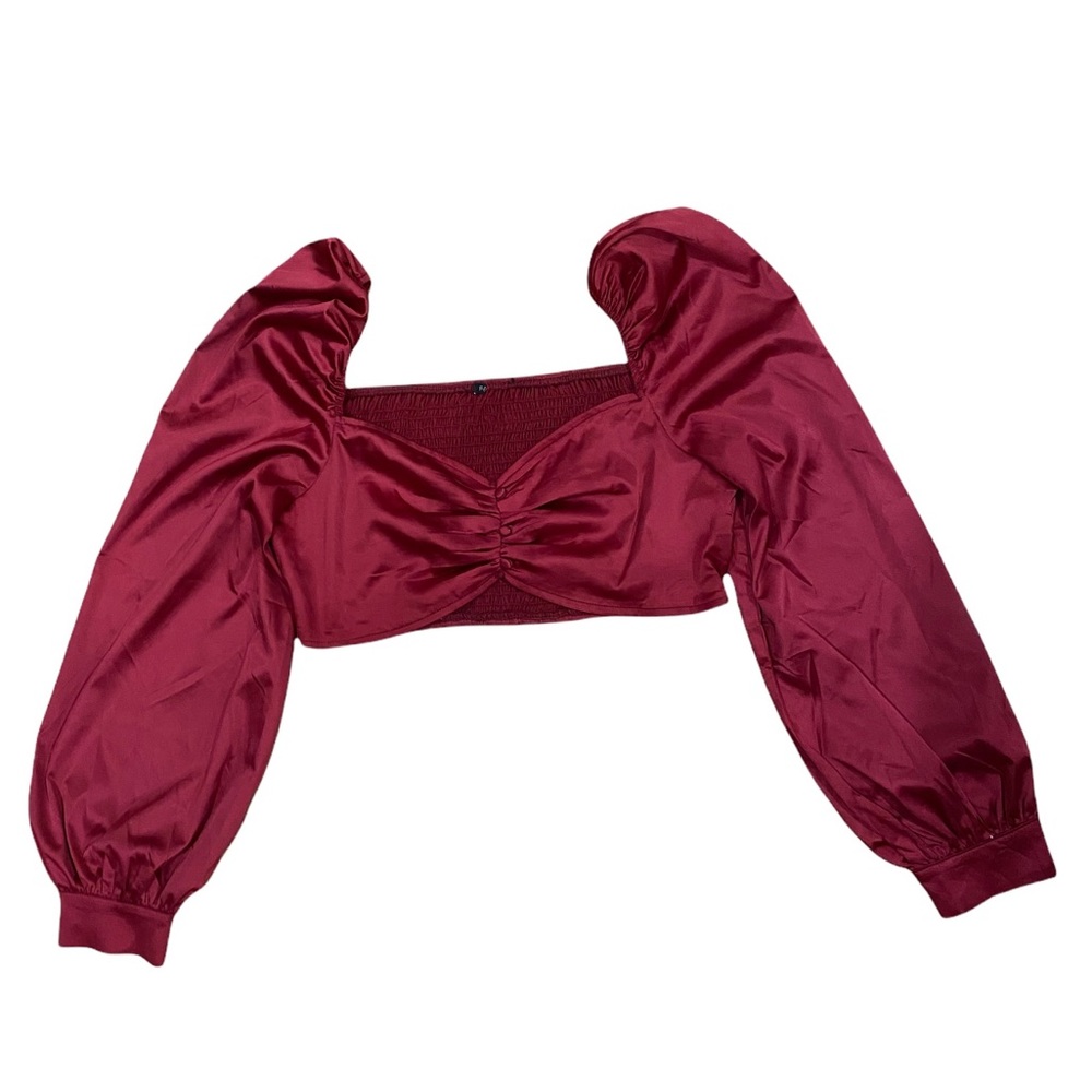 Gorgeous silk crop top